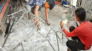 HOLLOW STEEL CHAIRS | MINIMALIST CHAIR | CURRENT CHAIR | Ss Chair design Manufacturing Part-2