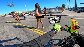 ONE HOUR OF RIDING MY SURRON IN LA COMPTON GANG ZONES #16