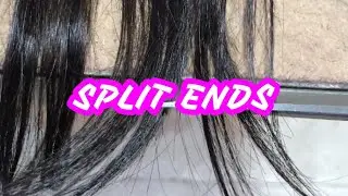 SPLIT ENDS, HOW SPLIT ENDS HAPPEN, HOW TO TRIM SPLIT ENDS, HAIR WITH SPLIT ENDS, WHAT IS SPLIT ENDS