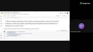Week-9 | Live Coding-2
