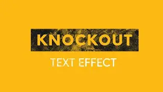 Knockout Text Effect Illustrator 2020