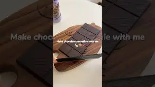 Make chocolate smoothie with me #asmr #lifestyle #foodie #chocolate #smoothie #drink #shorts