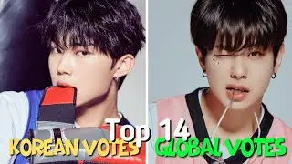 Top 14 BOYS  PLANET Ranking | KOREAN vs. INTERNATIONAL VOTES