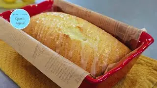 Moist lemon cake with glaze simple recipe of milk, vegetable oil!