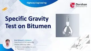 Specific Gravity Test for Bitumen | Transportation Engineering Laboratory Tests - Part 5