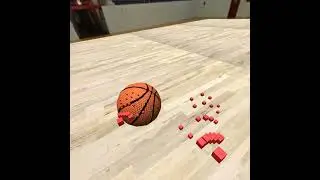 WebXR hand tracking: basketball dribbling