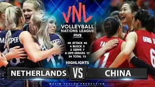Netherland vs China | Highlights | Women's VNL 2019