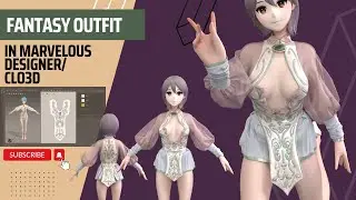 Marvelous Designer/Clo3D Full Tutorial Guide to Create an Anime Character Dress ❘ Design with me