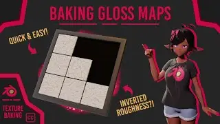 How to BAKE GLOSS Maps in Blender!! | Blender Texture Baking