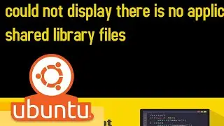 could not display there is no application installed for shared library files