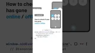 How to Check if the user has gone online/offline #coding #htmlcss #htmlcss #htmlcsswebsite #shorts