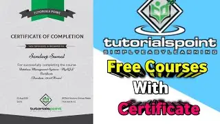 Tutorialspoint Free Courses with Certificate।।Paid Courses for Free 🚨