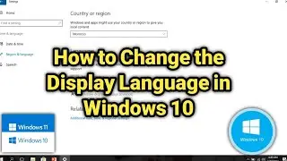 How to Change System Language in Windows 10