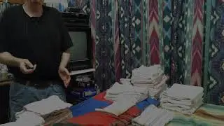 Don Bishop Fun with Static Electricity while folding Clothes