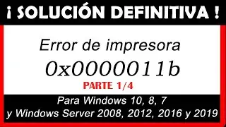 💥 ERROR 0x0000011b ✅ SOLUCIÓN Windows 10 no puede conectarse a la impresora COMPARTIDA en RED
