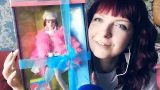 АСМР Распаковка куклы Barbie Groovy 60s ASMR Обзор Барби 60-х Шепот и триггеры на ночь