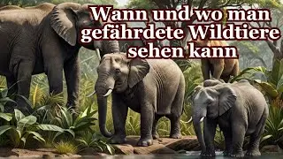 Die am meisten gefährdeten Wildtiere: Wo und wann finden Sie die am meisten gefährdeten Wildtiere?