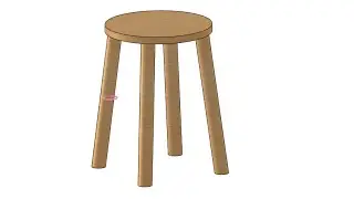 Modeling Stool in SolidWorks Tutorial