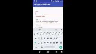 Android Floating Label Edit Text Tutorial