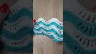 👌💫ШИКАРНЫЕ ВОЛНЫ. Новый узор крючком. Подробно для начинающих./ GORGEOUS WAVES. New crochet pattern.