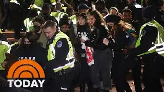 Pro-Palestinian protest outside DNC headquarters turns violent