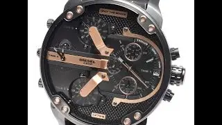 DIESEL DZ7312 WATCH  MR.DADDY 2.0 CHRONOGRAPH BLACK REVIEW MENS DZ7312 ディーゼル ブラック レザー レビュー メンズ 腕時計