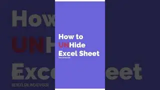 Hide Excel Sheet || Excel Tricks & Tips || 