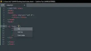 how to create lists in html