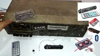 How to convert old cassette deck into Wireless Bluetooth in detail