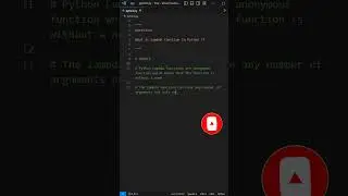 What Is Lambda Function | Python Program | 