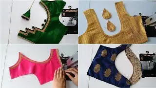 Model Blouse neck designs 2x speed || Cutting and Stitching back neck designs || Fancy blouse design