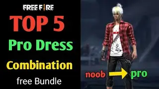 Top 5 pro dress combination of free fire | best dress combination of free fire without top up