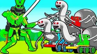 CYBORG HOPPY HOPSCOTCH VS THOMAS THE TRAINS! Poppy Playtime 3 Cartoon Animation
