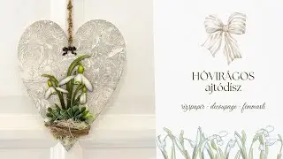 kosarbolt.hu - Hóvirágos ajtódísz / DIY /