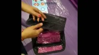 Roll-N-Go Cosmetic Bag Roll Up Bathroom Organizer