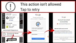 this action isn't allowed youtube | this action isn't allowed | youtube channel recovery 2024