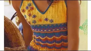 Топы и кофточки спицами, со схемами