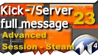 [ue4] Bug Fixes + Kick Player Message - Advanced Session - Steam Multiplayer #23