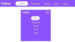 Responsive navbar in HTML, CSS and JAVASCRIPT