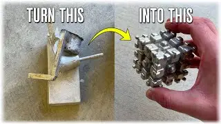 Casting The Argus Cube From Super 8 - DIY Aluminum Investment Casting