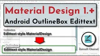 Android Outlinebox Edittext Material Design 1.+