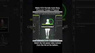 Make CC4 Female more Sexy | Character Creator 4 Tutorial #CC4 #CharacterCreator4