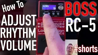 Boss Pedal - RC-5 Loop Station - How To Adjust the Rhythm Volume 