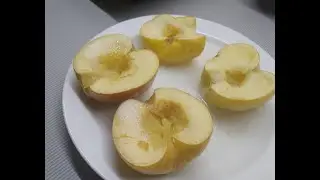 Печеные яблоки в микроволновке. Полезный и вкусный десерт за 5 минут