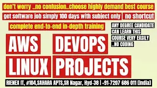 Learn AWS DEVOPS LINUX & PROJECTS from Future Thoughts Technologies No.1 Software Training Institute