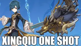 Xingqiu One Shot Golden Wolflord With A Single E - Genshin Impact