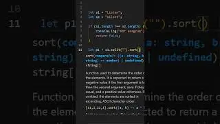 How to check for anagram in javascript | One Minute Javascript | 1 Min JS | Quick JS | 