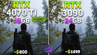 RTX 4070Ti Super vs RTX 3090  Gaming Benchmark | RayTracing & DLSS 3.5 | Test in 12 Games |