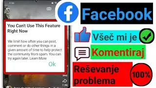 Popravi Te funkcije trenutno ne morete uporabljati Facebook Všeč mi je Komentar Napaka Rešite težavo