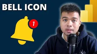ADD BELL ICON to your Power BI Reports THE EASY WAY // Beginners Guide to Power BI